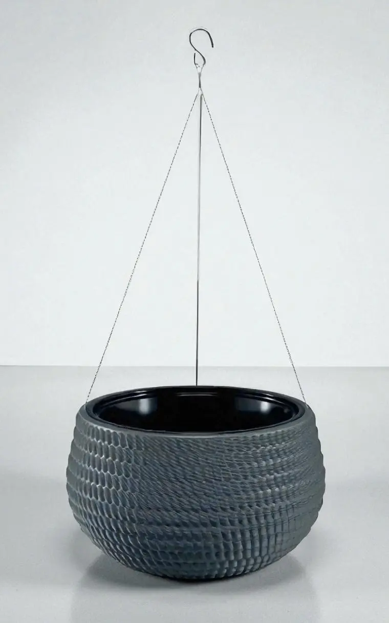 Кашпо подвесное Form Plastic Kula Lina D32 cm (Antracit)