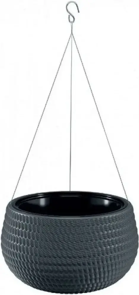 Кашпо подвесное Form Plastic Kula Lina D32 cm (Antracit)