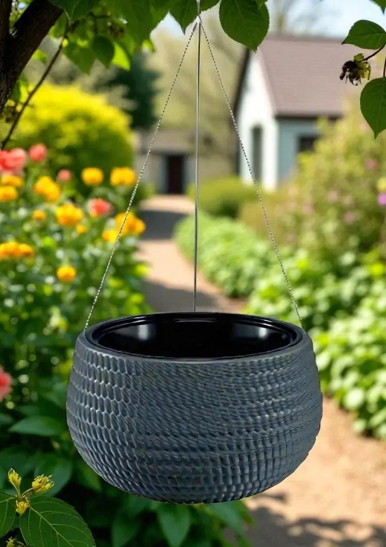 Ghiveci suspendat Form Plastic Kula Lina D32 cm (White) - 4