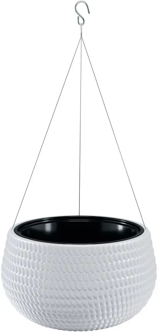 Ghiveci suspendat Form Plastic Kula Lina D32 cm (White)