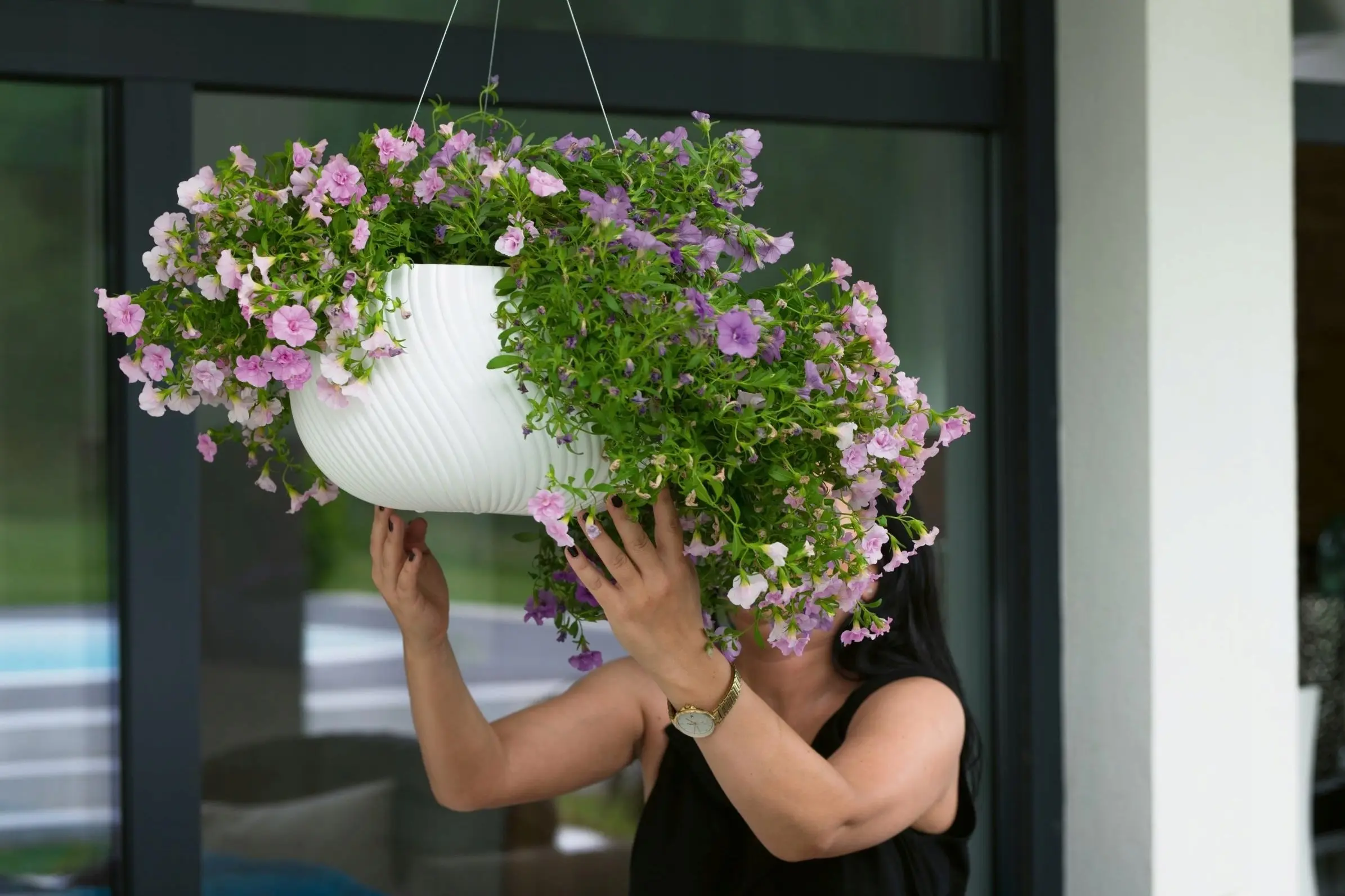 Ghiveci suspendat Form Plastic Kula Mika D32cm (Mocha)