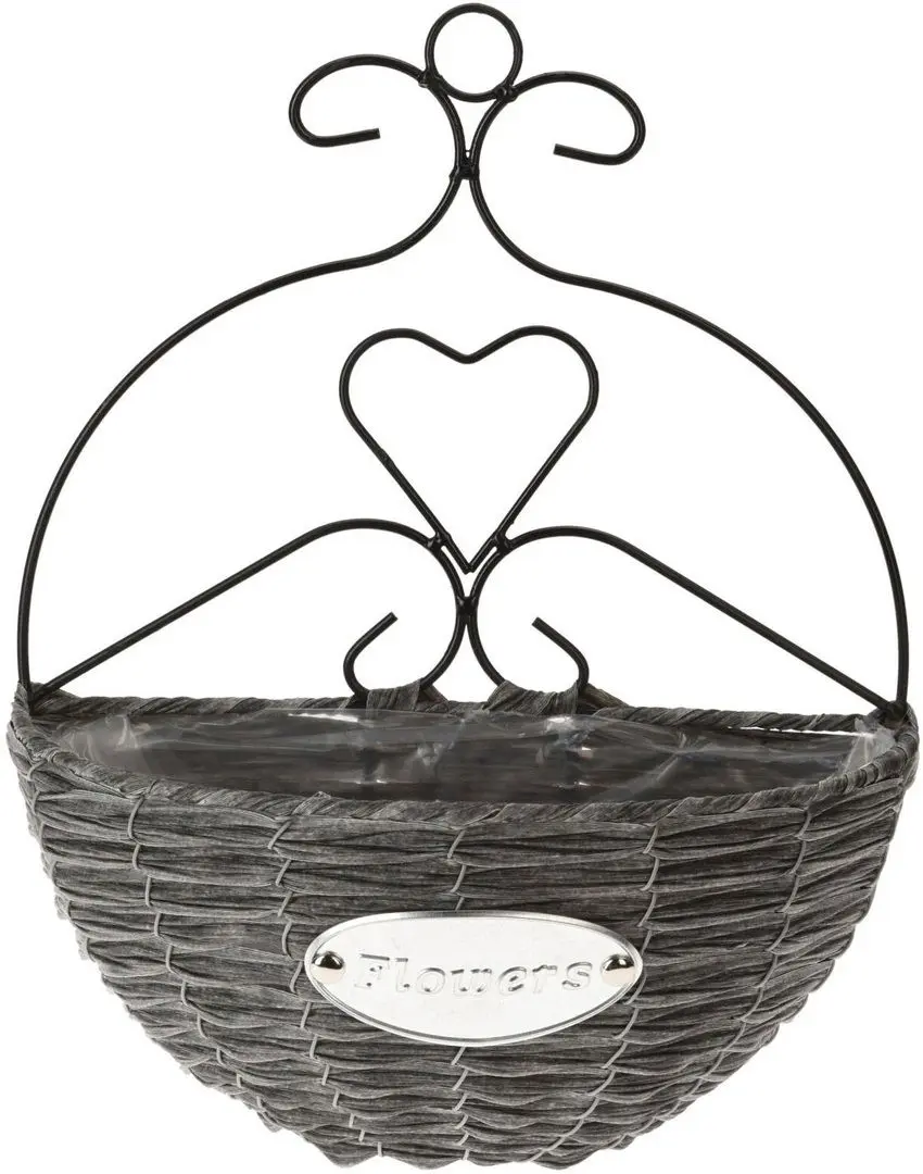 Кашпо подвесное H&S Flowers 27x16x35cm - 2