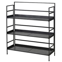 Etajera pentru flori H&S 3 nivele 90x78x27 (Black)