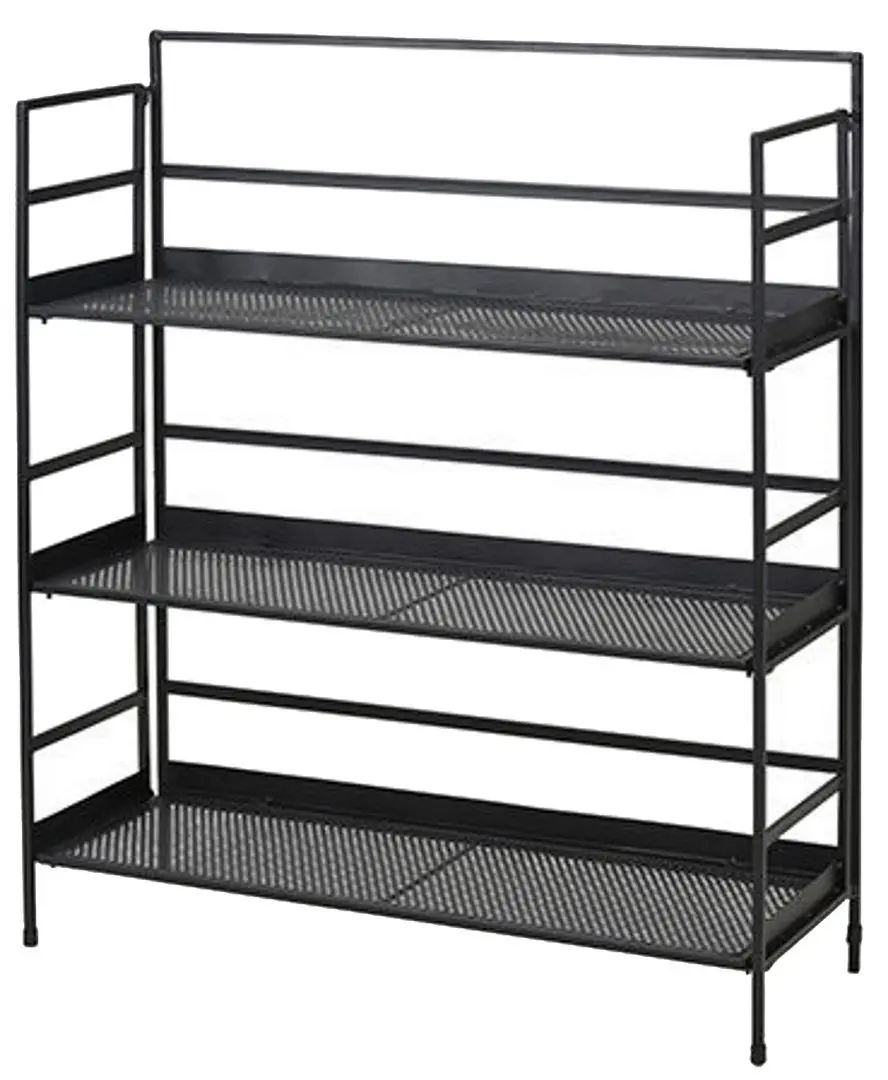 Etajera pentru flori H&S 3 nivele 90x78x27 (Black)