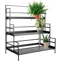 Стеллаж для цветов H&S 24472 90x78x46cm (Black) Thumb