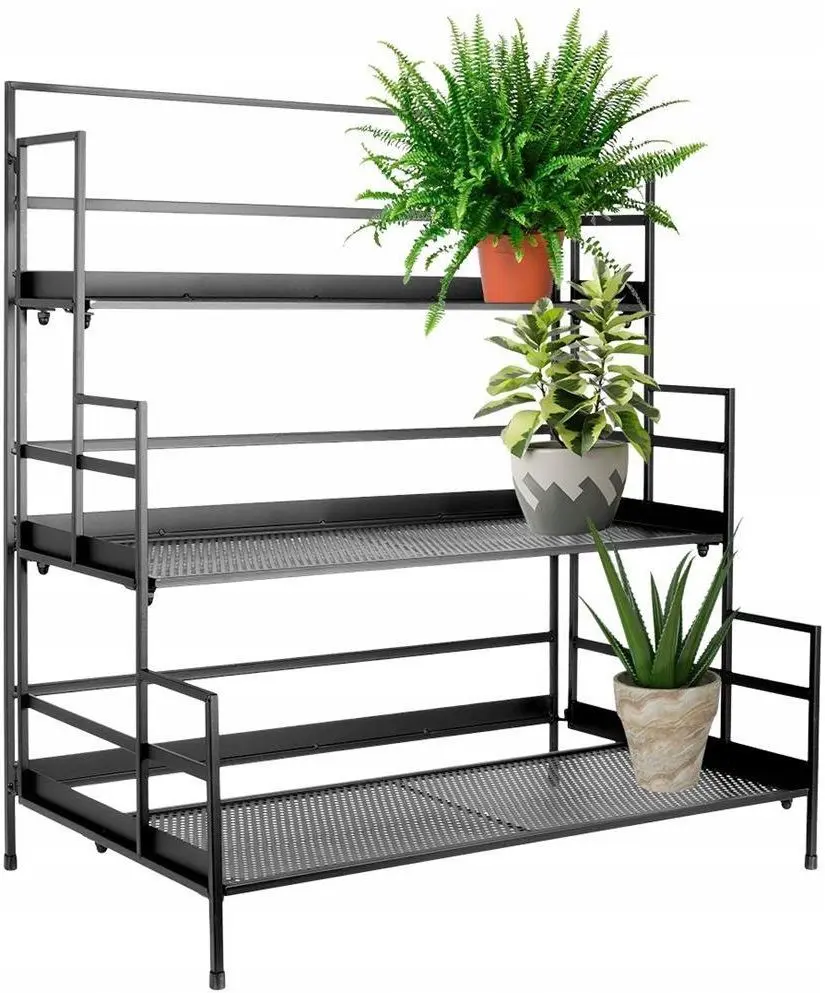 Стеллаж для цветов H&S 24472 90x78x46cm (Black) - 2