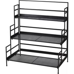 Etajera pentru flori H&S 24472 90x78x46cm (Black)