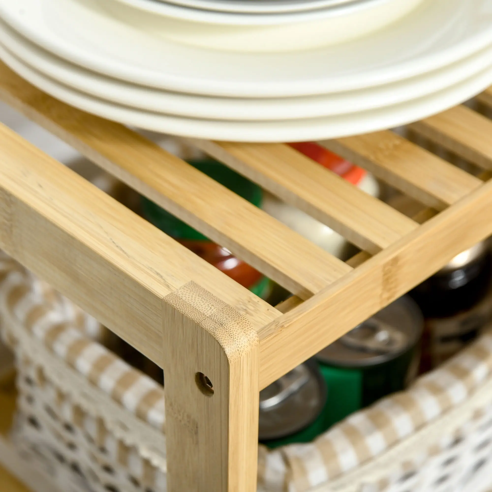 Etajera pentru flori Homcom 838-204 (Natural) - 5