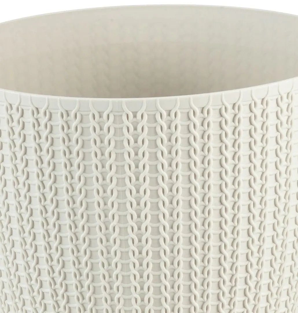 Горшок Idea М3122 Вязание (White) - 2