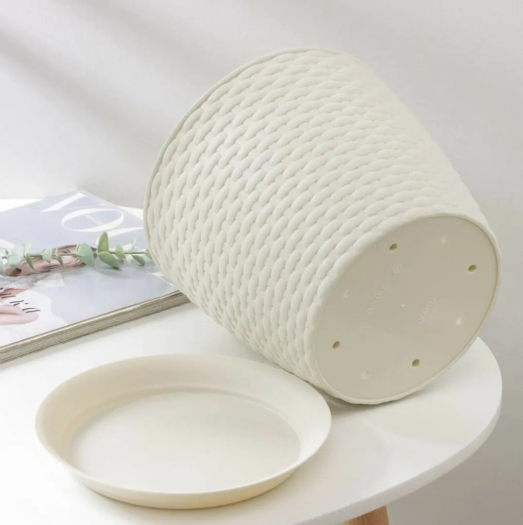 Кашпо Idea М3082 Ротанг (White) - 3