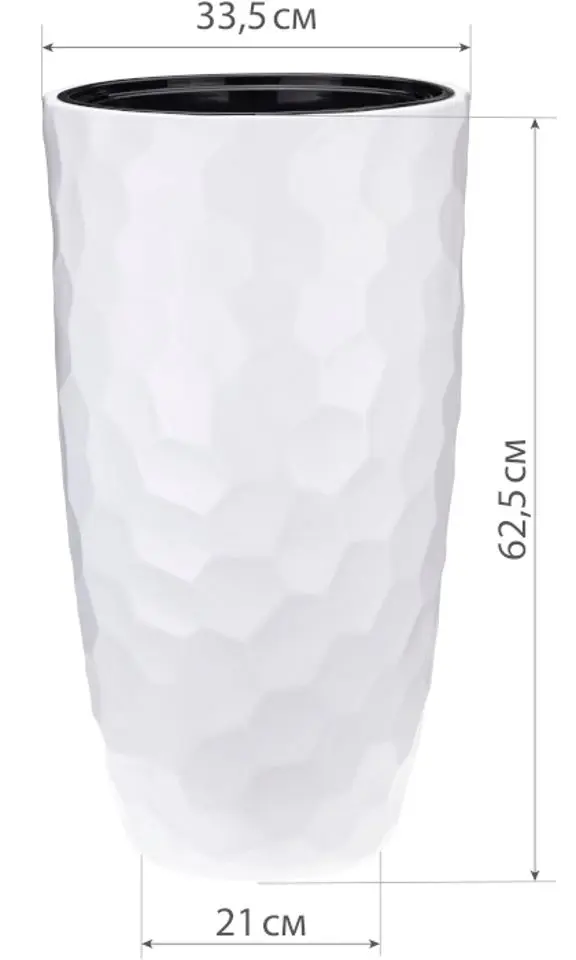 Ghiveci Idea Mosaic М3410 (White) - 4