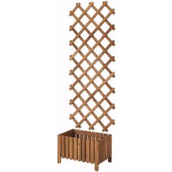 Jardiniera de flori Ikea Askholmen cu spalier (Maro Inchis)