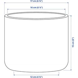 Горшок Ikea Buskkaprifol 15см (Серо-синий) Thumb