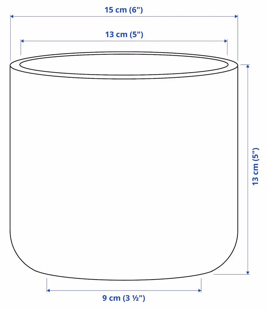 Ghiveci Ikea Buskkaprifol interior/exterior 12cm (Bej)