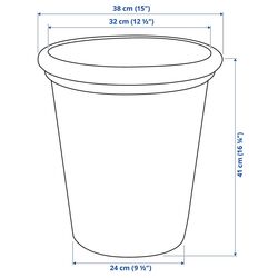 Ghiveci Ikea Chilipeppar interior/exterior 32cm (Bej) Thumb