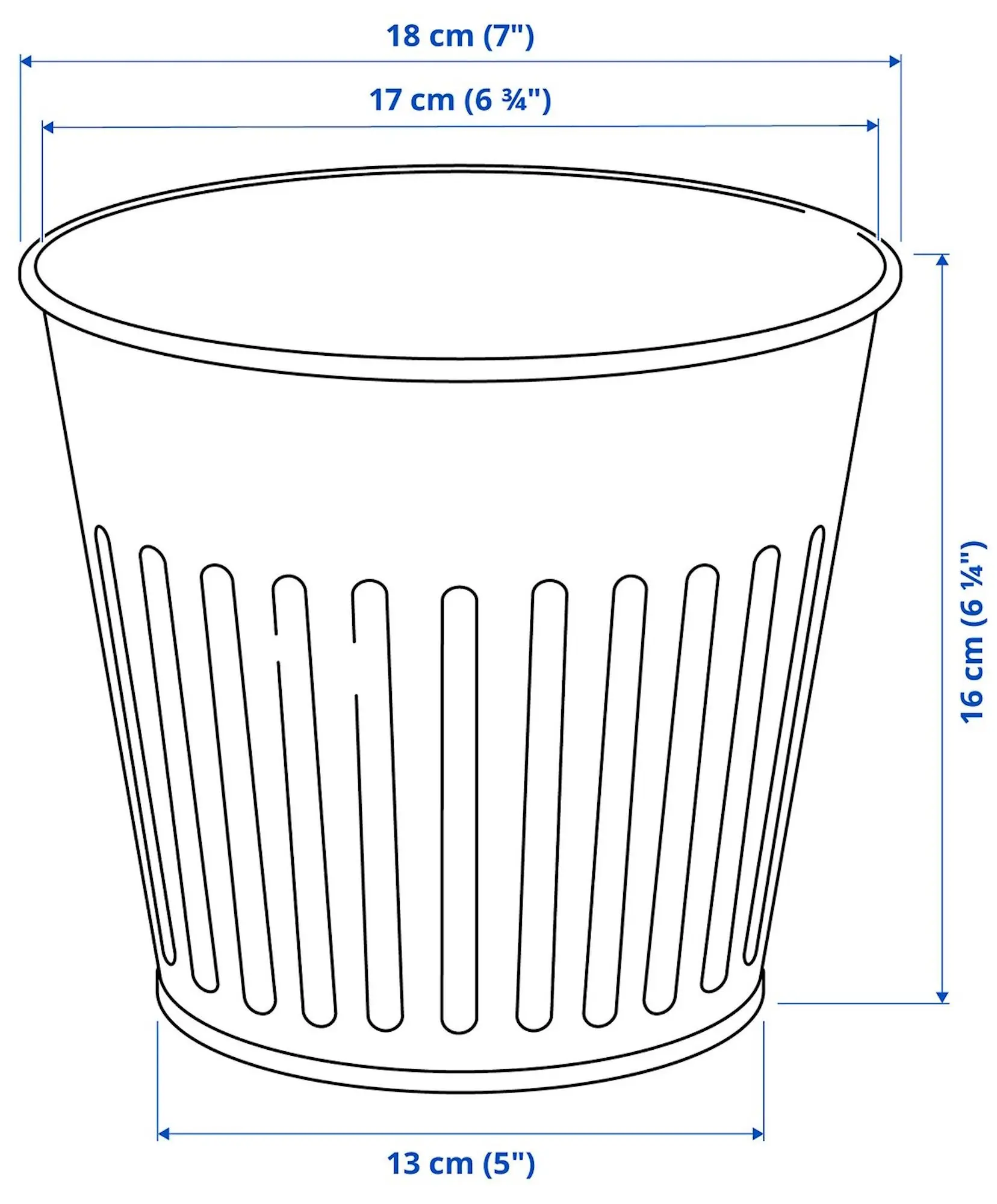 Горшок Ikea Citronmeliss для дома/улицы 15cm (Серый)