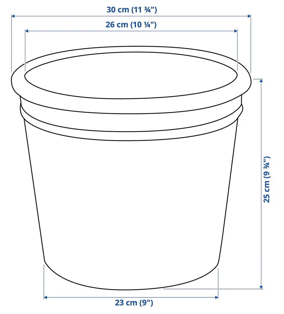 Ghiveci Ikea Curryblad exterior 26cm (Teracotă) - 5