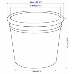 Горшок Ikea Curryblad для улицы 26cm (Терракотовый) Thumb