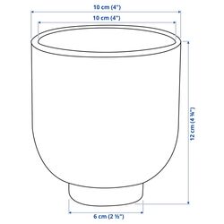 Ghiveci Ikea Dromsk 9cm (Antracit) Thumb