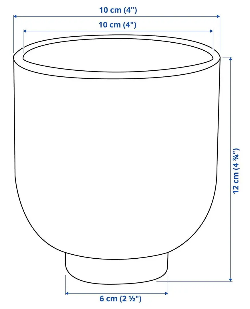 Ghiveci Ikea Dromsk 9cm (Antracit) - 5