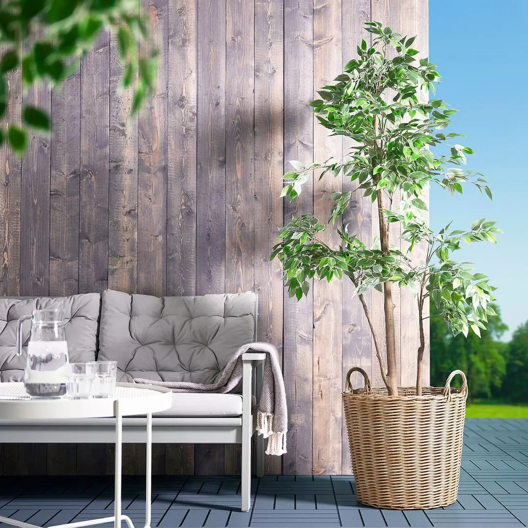 Горшок Ikea Flodbjork 41см (Светло-серо-коричневый) - 4