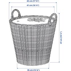 Горшок Ikea Flodbjork 41см (Светло-серо-коричневый) Thumb