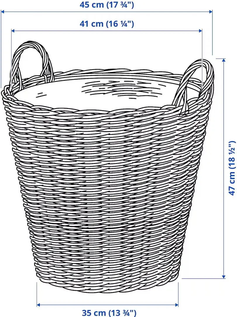 Горшок Ikea Flodbjork 41см (Светло-серо-коричневый) - 5