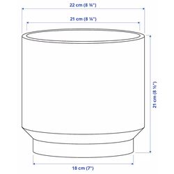 Ghiveci Ikea Honungspalm interior/exterior 19cm (Verde) Thumb