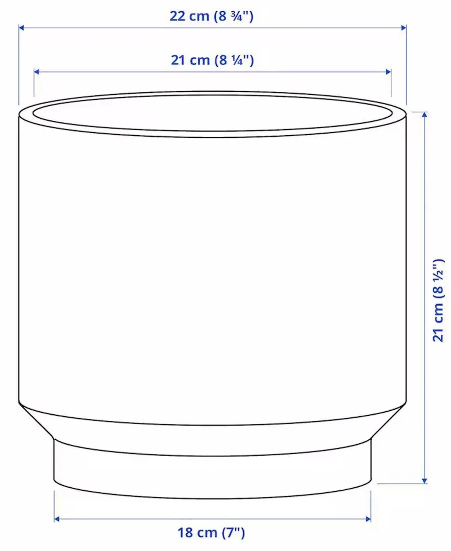 Ghiveci Ikea Honungspalm interior/exterior 19cm (Verde)