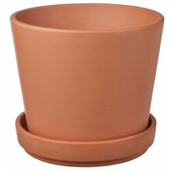 Ghiveci cu farfurie Ikea Brunbar exterior 15cm (Teracota)