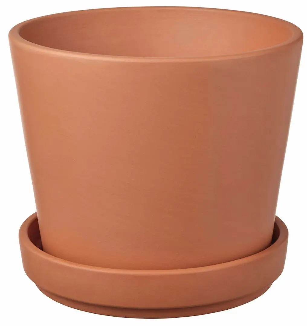 Горшок с поддоном Ikea Brunbar для улицы 15cm (Терракота)