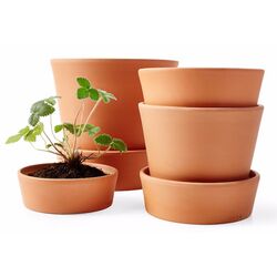 Горшок с поддоном Ikea Ingefara для улицы 24cm (Терракота) Thumb