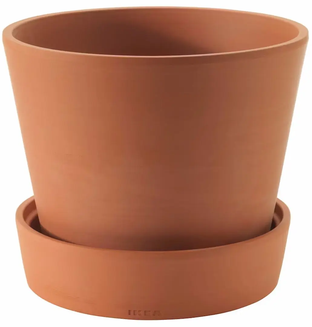 Горшок с поддоном Ikea Ingefara для улицы 24cm (Терракота)