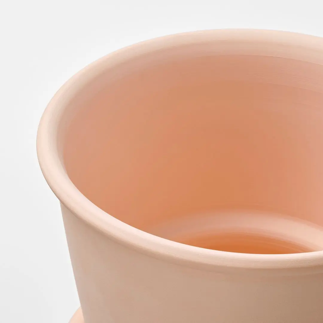 Ghiveci cu farfurie Ikea Muskotblomma interior/exterior 15cm (Teracota) - 2