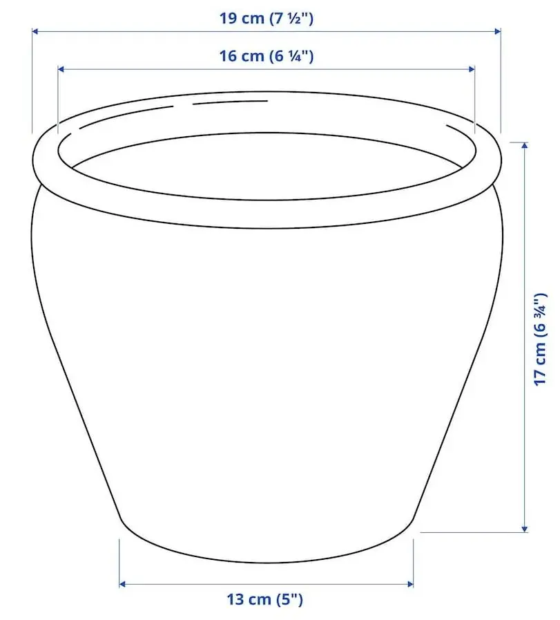 Ghiveci Ikea Ambraronn 15см (Alb)