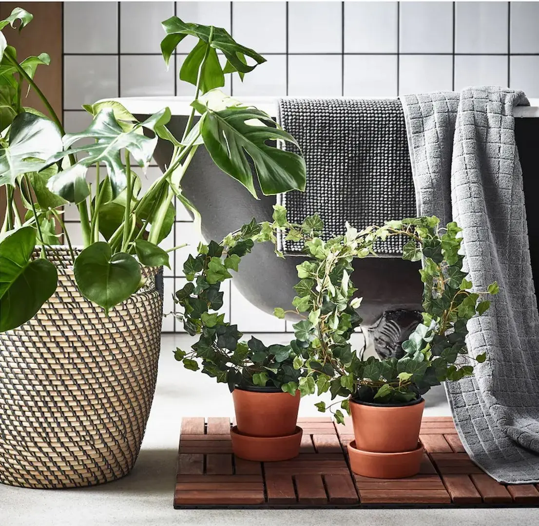 Ghiveci Ikea Ragkorn interior/exterior 32cm (Gri Inchis/Bej)