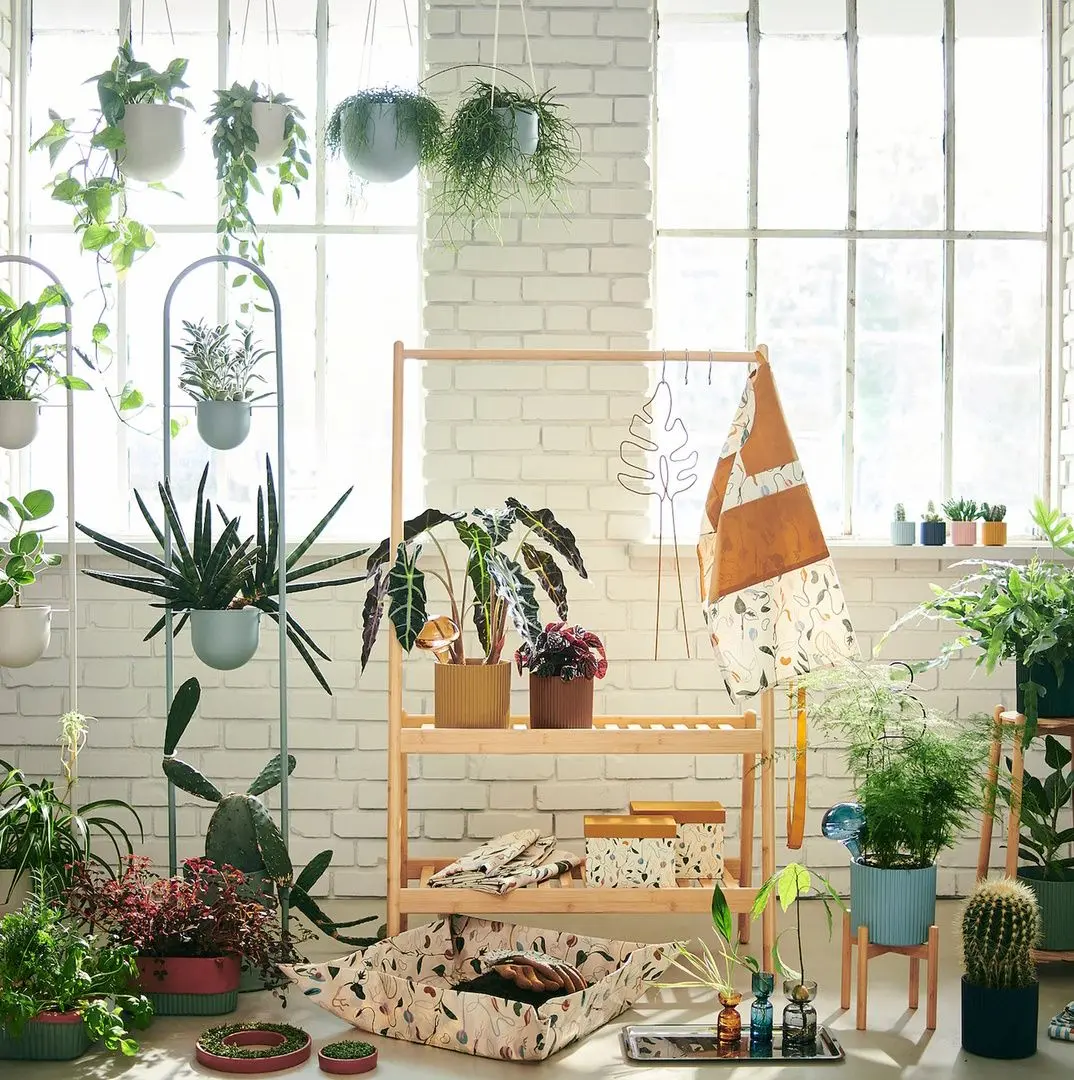 Стеллаж для цветов Ikea Daksjus 144cm (Бамбук) - 4