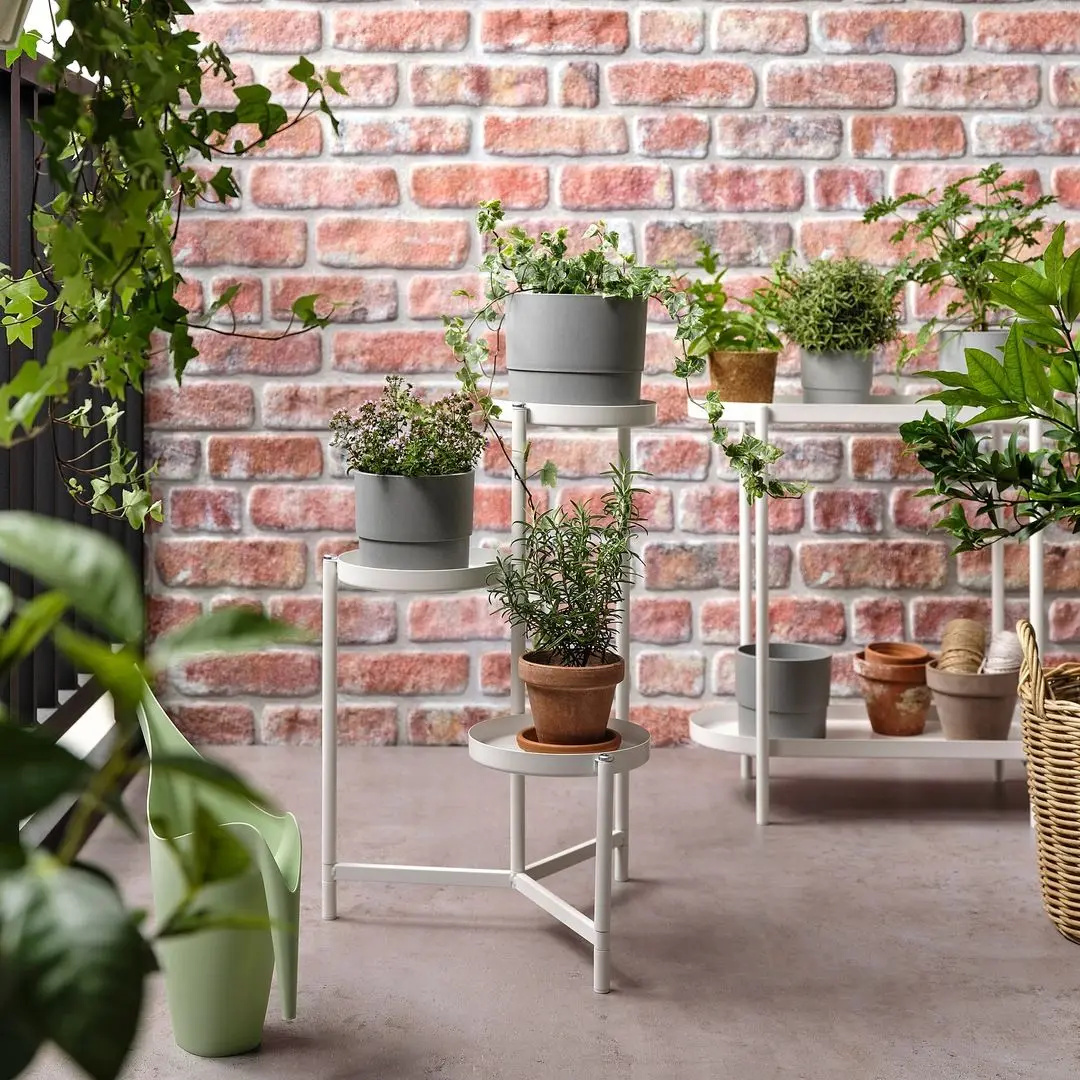 Suport pentru flori Ikea Olivblad 58cm (Alb)