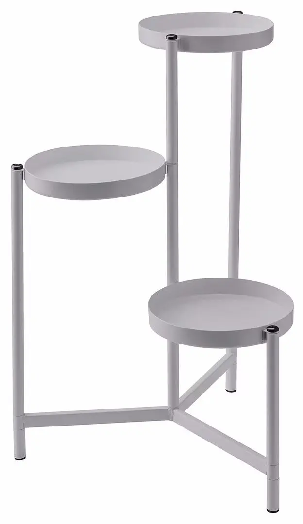 Подставка для цветов Ikea Olivblad для дома/улицы 58cm (Серый)