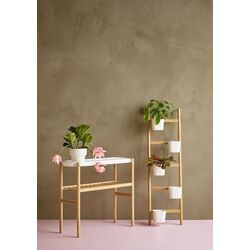Стеллаж для цветов Ikea Satsumas 70cm (Бамбук/Белый) Thumb