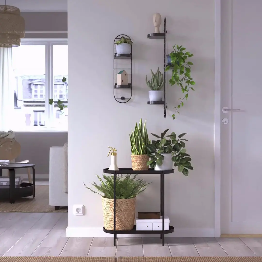 Suport pentru plante Ikea Skuggrona 54cm (Negru)