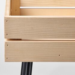 Etajera pentru flori Ikea Vaniljstang 55cm (Pin/Negru) Thumb