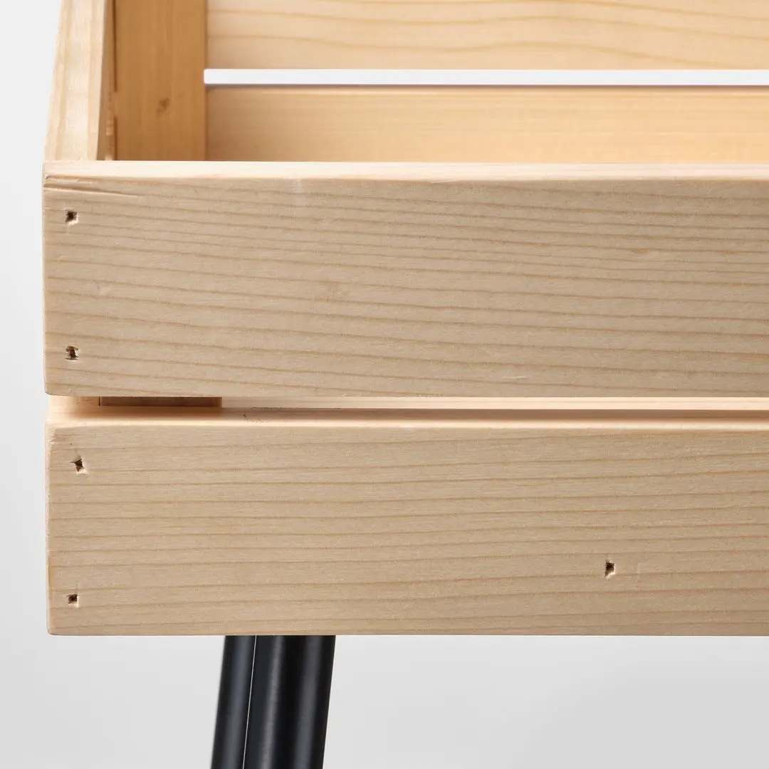 Etajera pentru flori Ikea Vaniljstang 55cm (Pin/Negru)