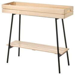 Etajera pentru flori Ikea Vaniljstang 67cm (Pin/Negru)