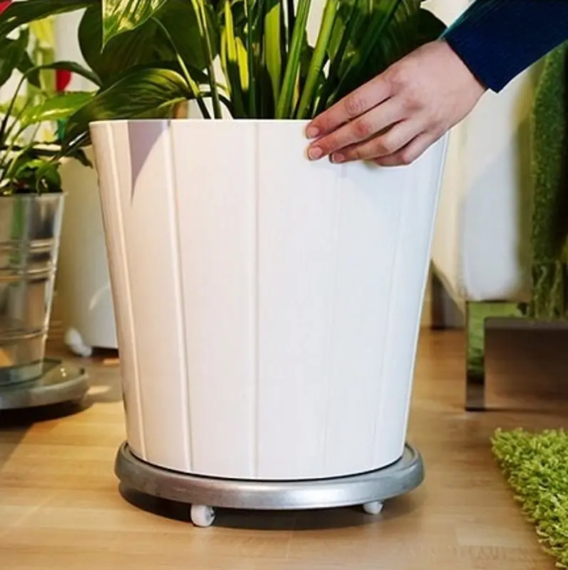 Suport ghiveci Socker interior/exterior/galvanizat 31cm (Inox) - 4