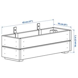 Jardiniera Ikea Stjarnanis 43x15 (Acacia) Thumb