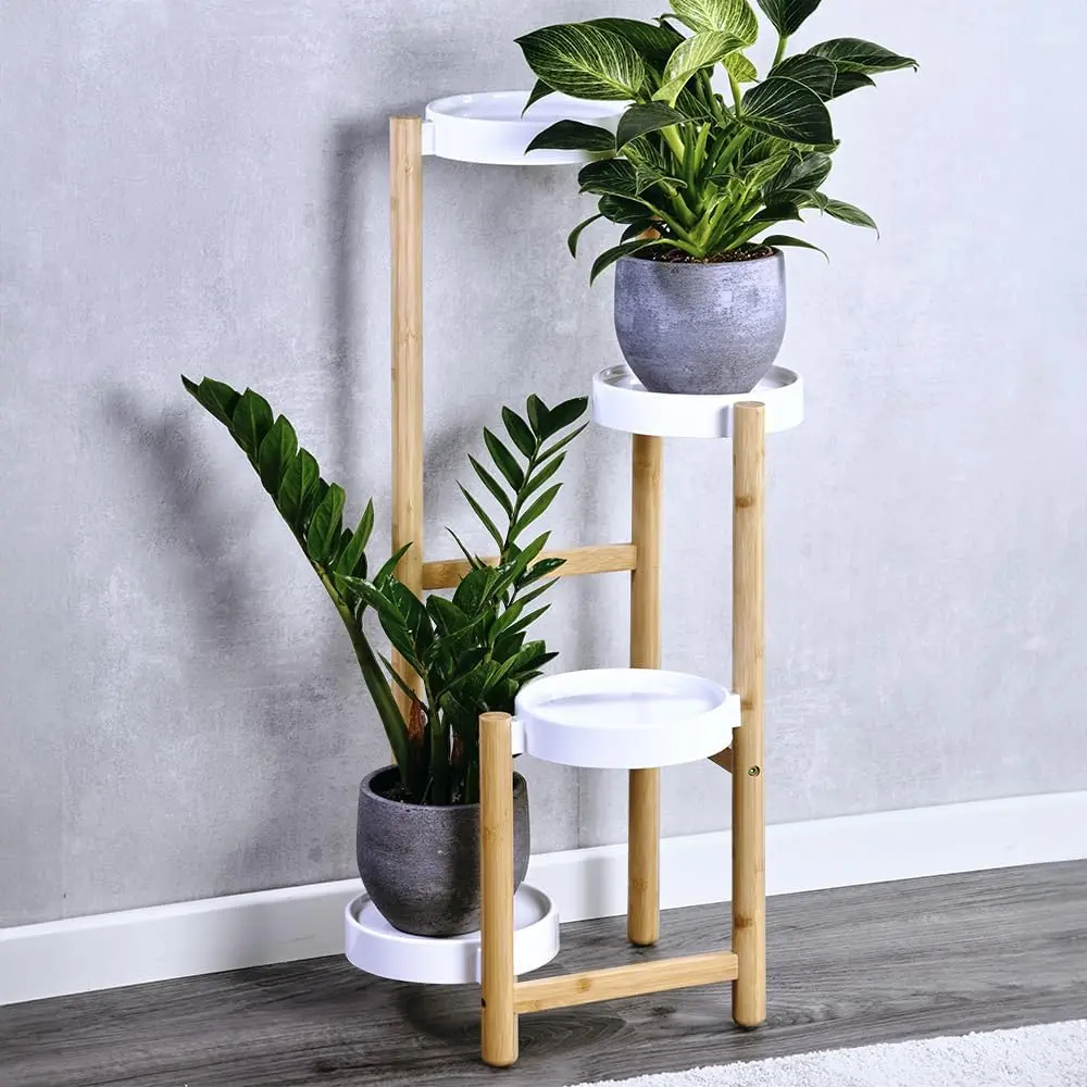 Suport pentru flori Kesper 17276 (Bamboo/White) - 2