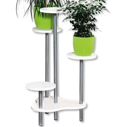 Подставка для цветов Kesper 17278 (White/Silver) Thumb