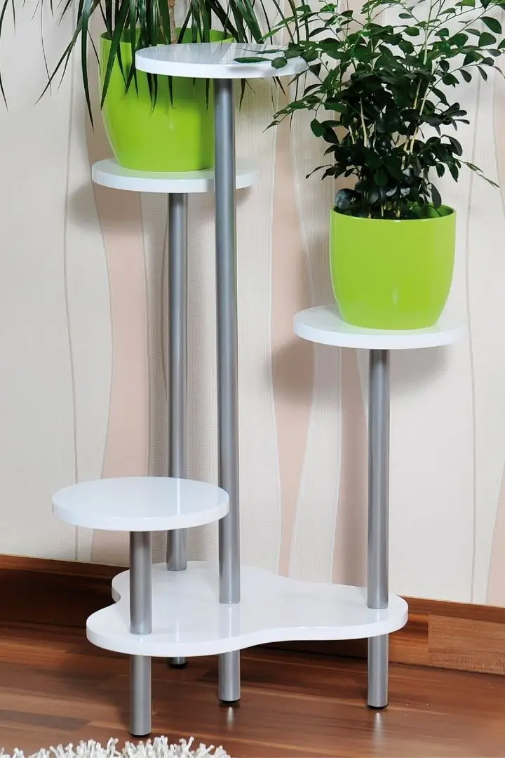 Подставка для цветов Kesper 17278 (White/Silver)