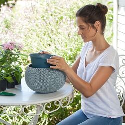 Цветочный горшок Keter Cozies M (Blue) Thumb